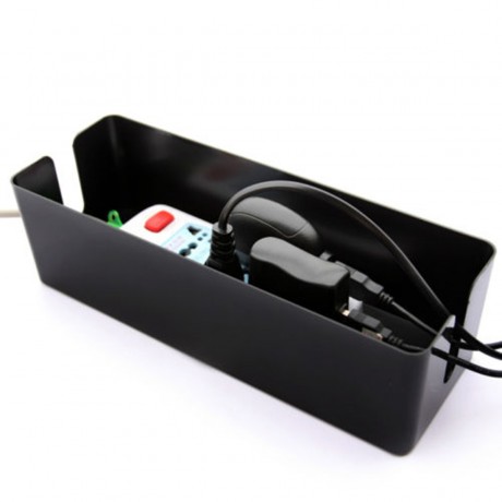 12.80×5.12×4.92 Inch Cable Storage Box Wire Management Socket Safety Cable Organizer Container