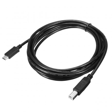 Black USB 3.1 Type-B to Type-C USB Cable Extension Cable 3m for 3D Printer