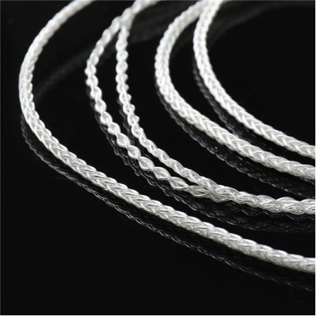  3.5mm 5N Earphone Cable Silver Plating Copper MMCX Earphone Audio Cable