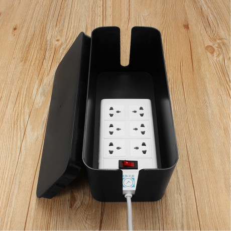 12.80×5.12×4.92 Inch Cable Storage Box Wire Management Socket Safety Cable Organizer Container