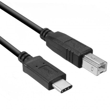 Black USB 3.1 Type-B to Type-C USB Cable Extension Cable 3m for 3D Printer