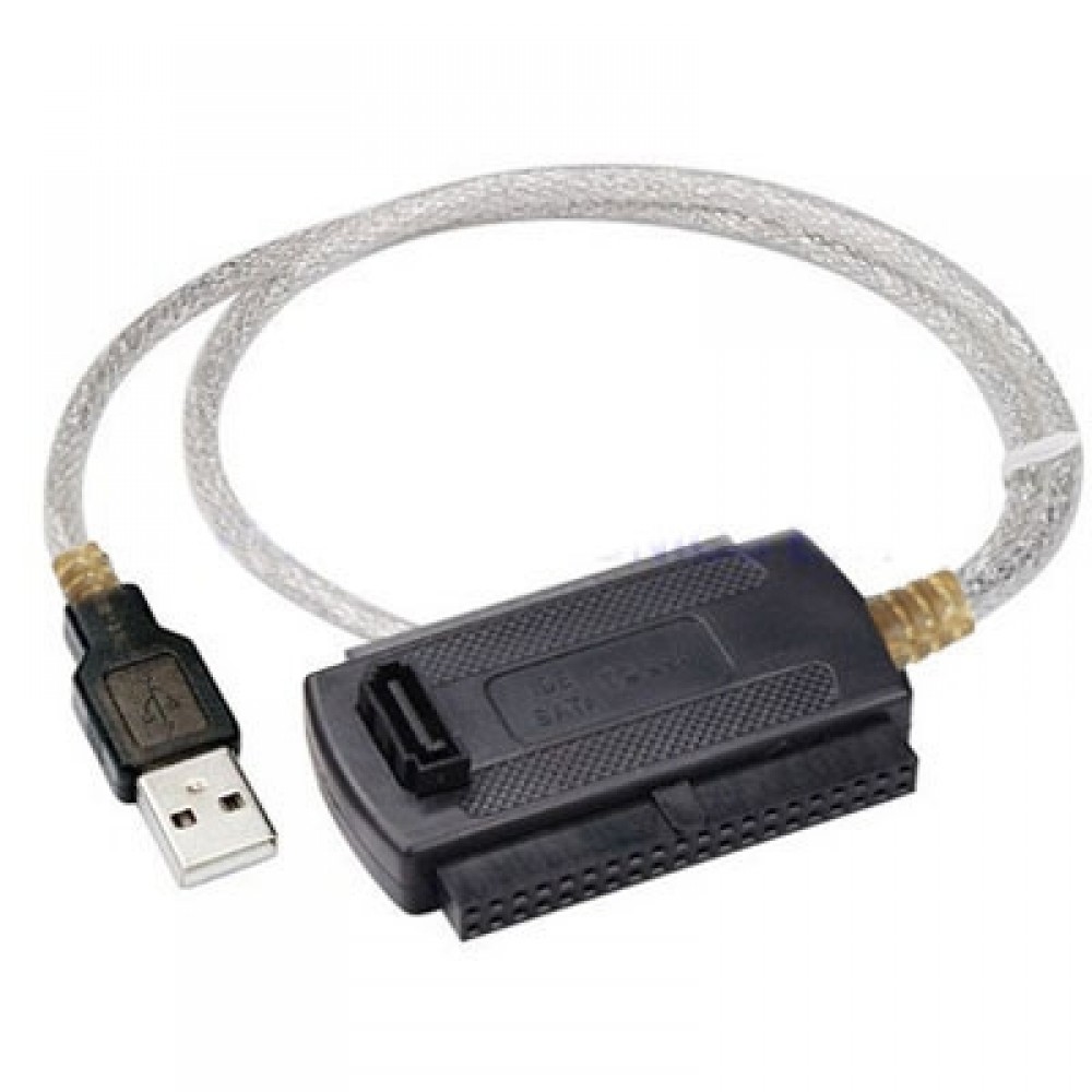 USB 2.0 to IDE & SATA Cable , EU Plug, Cable Length: approx 70cm