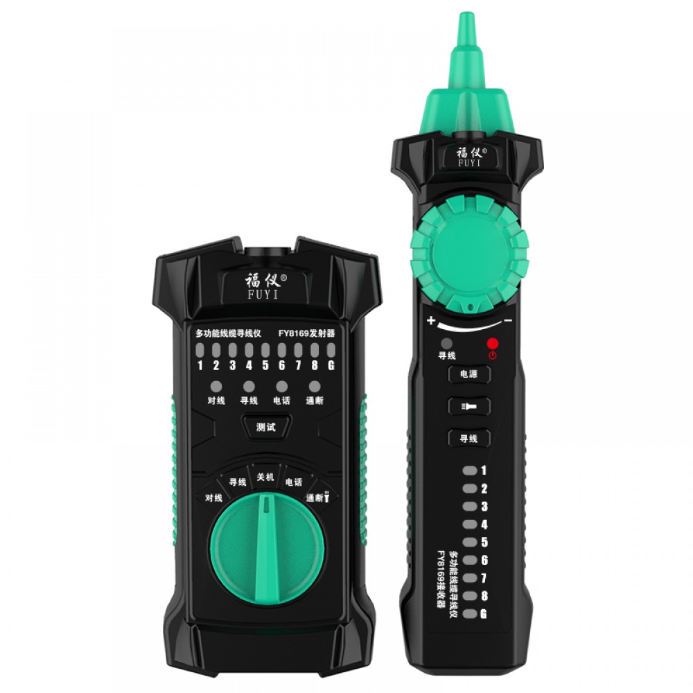  FY8169 Multi-function Network Cable Tester Line Finder Detector Telephone Cable Anti-interference