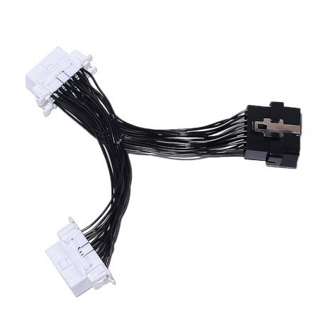 2 in 1 16PIN Car OBD Diagnostic Extended Cable OBD2 Cable