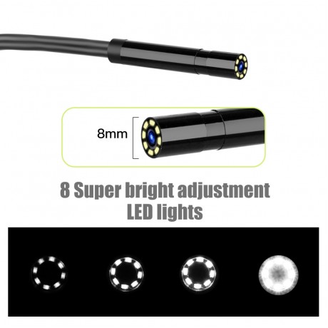 P30 IP67 Waterproof 4.3 inch HD Portable Endoscope Hard Cable Industrial Endoscope, Cable Length: 2m