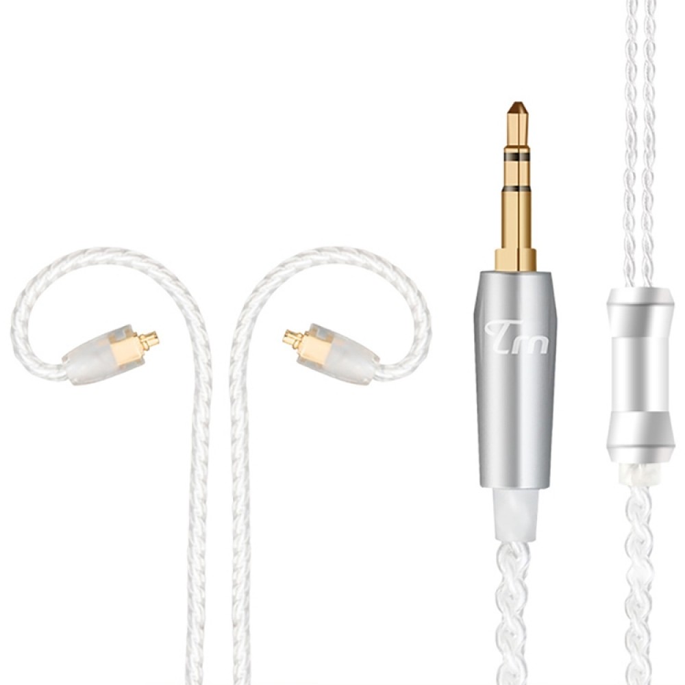  Silver Plated Upgrade Cable Headphones Cable with MMCX Connection for  V10 V20 Earphone