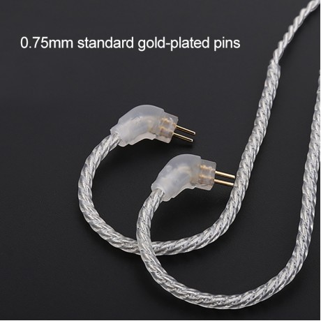  Silver Plated Upgrade Cable Headphones Cable with MMCX Connection for  V10 V20 Earphone