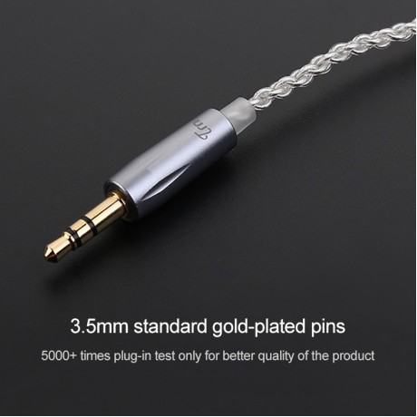  Silver Plated Upgrade Cable Headphones Cable with MMCX Connection for  V10 V20 Earphone