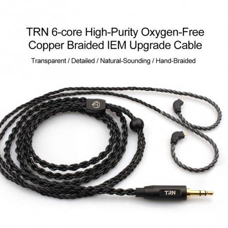  A3-MMCX 6-Core High Fidelity Auxiliary Upgrade Cable Headphones Cable with MMCX Connection