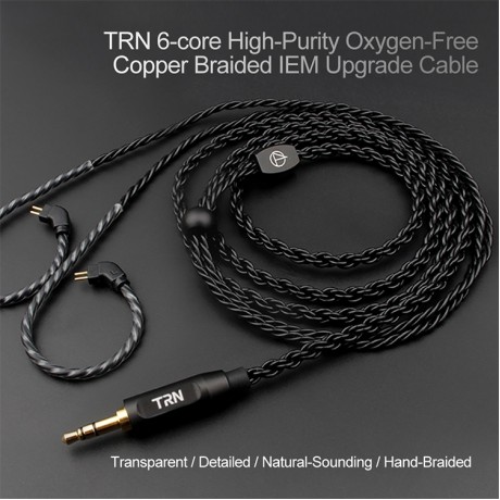  A3-MMCX 6-Core High Fidelity Auxiliary Upgrade Cable Headphones Cable with MMCX Connection