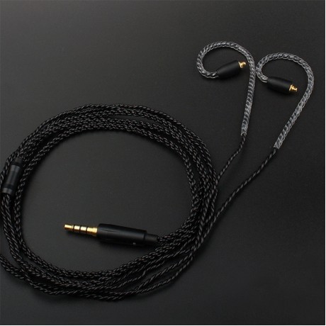  Sports Stereo High Fidelity Auxiliary Upgrade Cable Headphones Cable with MMCX Connection, without Mic