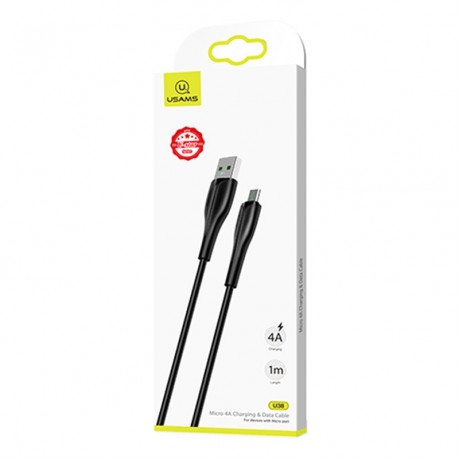  US-SJ375 U38 USB to Micro USB Data and Charging Cable, Cable Length: 1m (Black)