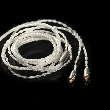  3.5mm 5N Earphone Cable Silver Plating Copper MMCX Earphone Audio Cable